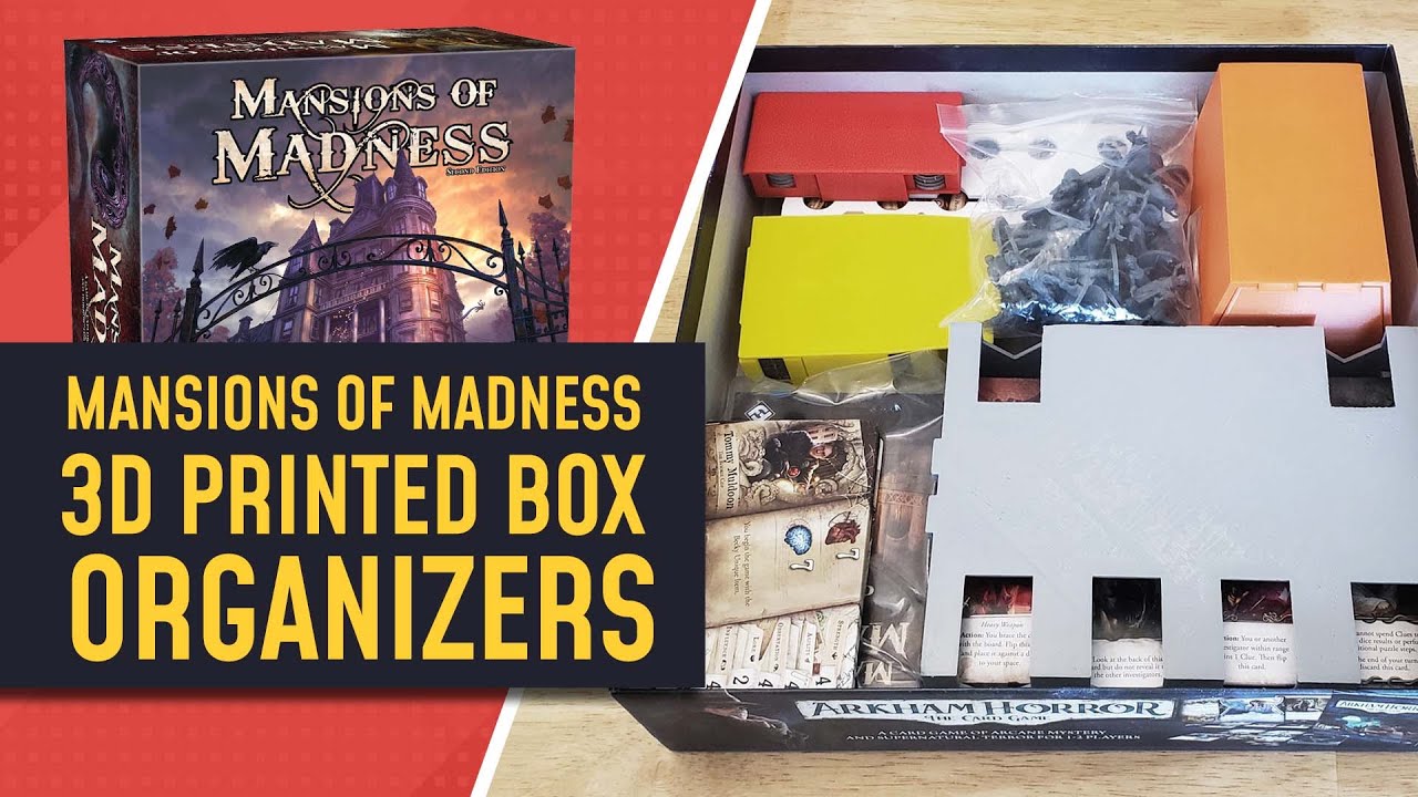 Mansions of Madness - 3D Printed Box Organizers (with Expansions)