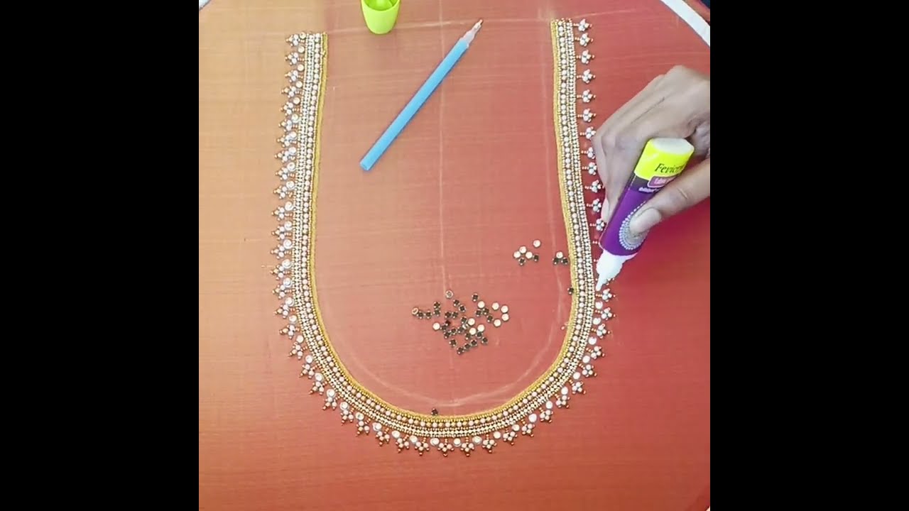 Handembroidery maggamdisen trending aariwork 