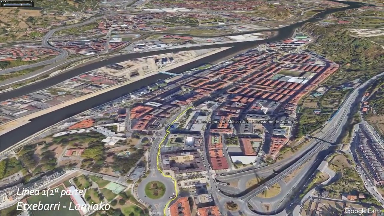 Linea 1 Metro Bilbao: Etxebarri - Lamiako