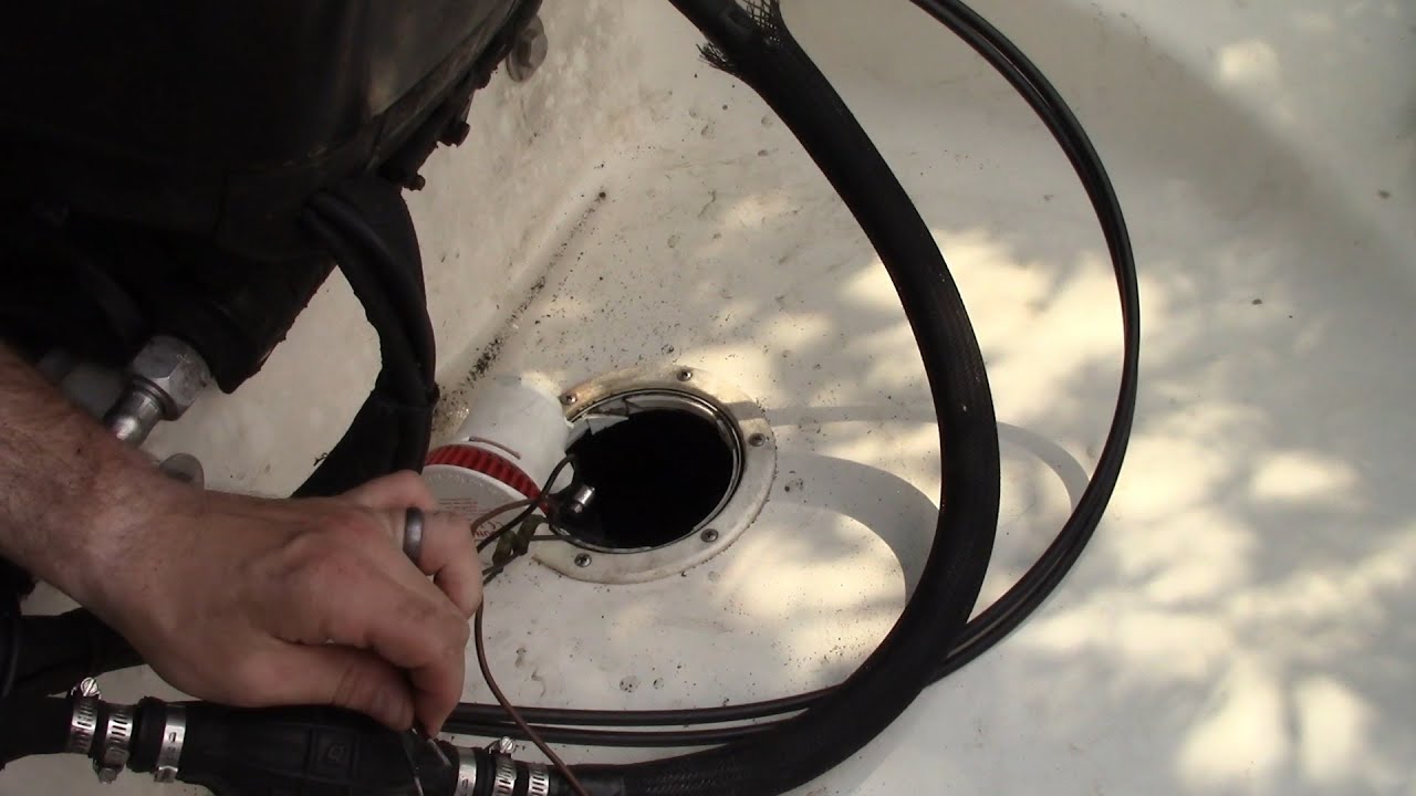Replacing Bilge Pump on a 1996 Sea Ray 175 Bow Rider Outboard (Attwood V450 to Tsunami T500)