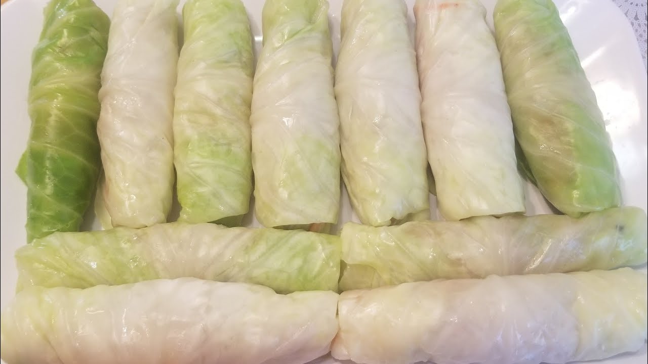 Cub zaub qhwv qhwv nqaij thiab peev choj qab heev/ Steam Cabbage Pork rolls