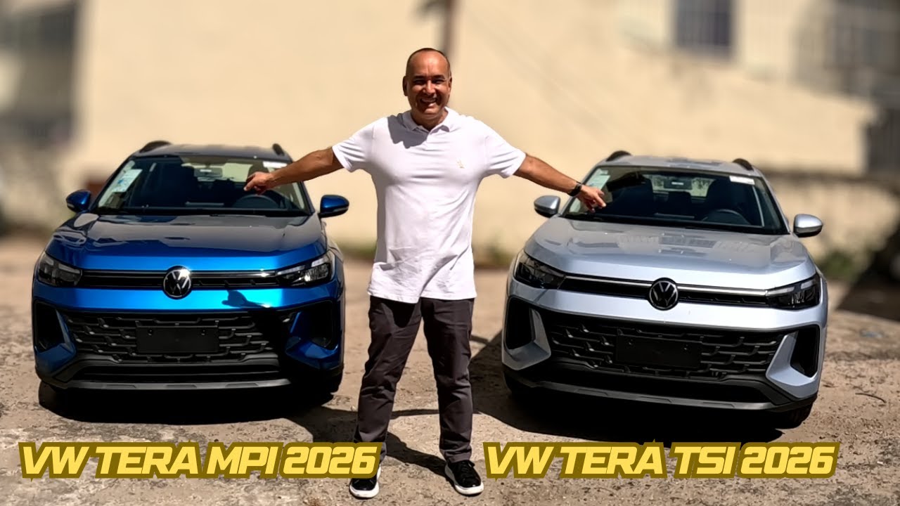 COMPARATIVO das VERSÕES MPI E TSI do VW TERA 2026. As duas VERSÕES com CÂMBIO MANUAL.