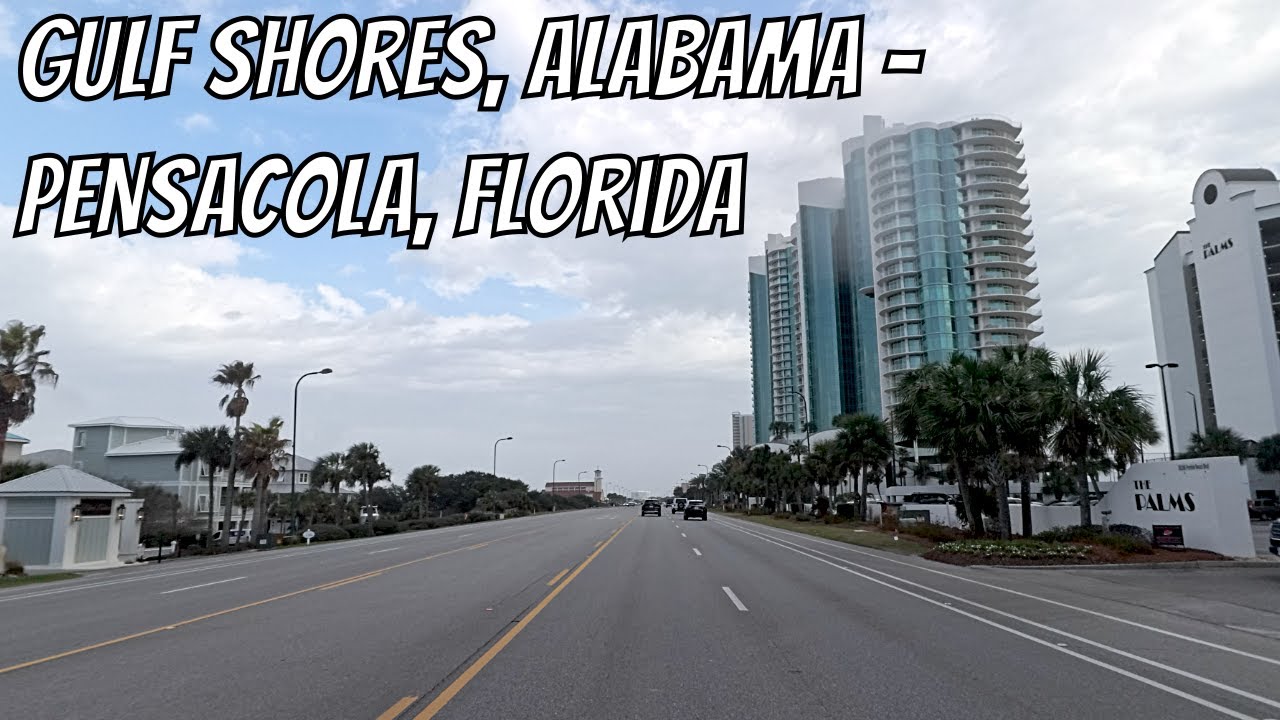 Gulf Shores, Alabama to Pensacola, Florida! Drive with me from Alabama to Florida!