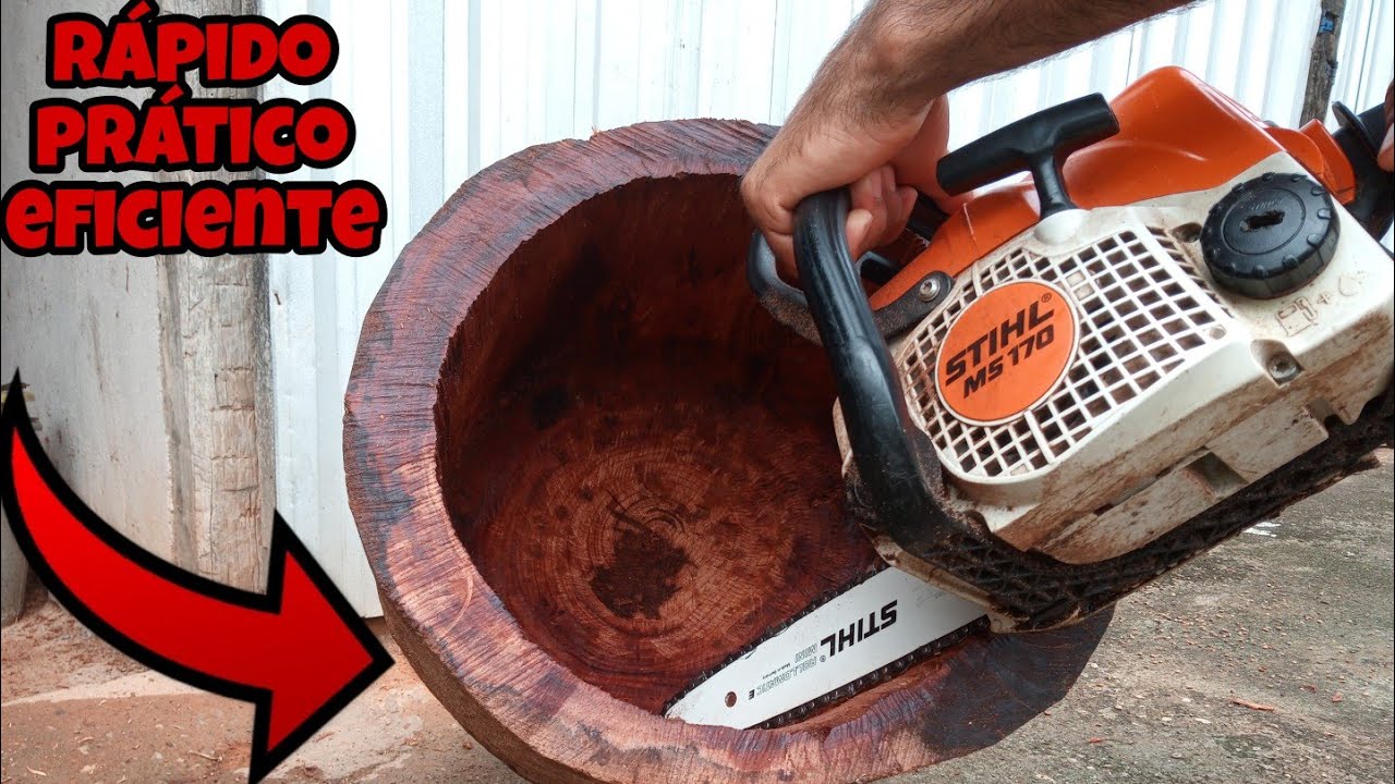 COMO FAZER PILÃO?USANDO APENAS MOTO SERRA,PASSO A PASSO DETALHADO!!