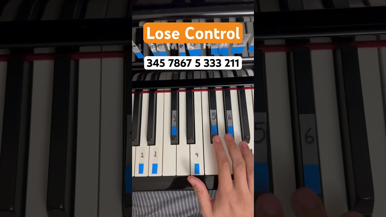 Lose Control - Teddy Swims - Easy Piano Tutorial