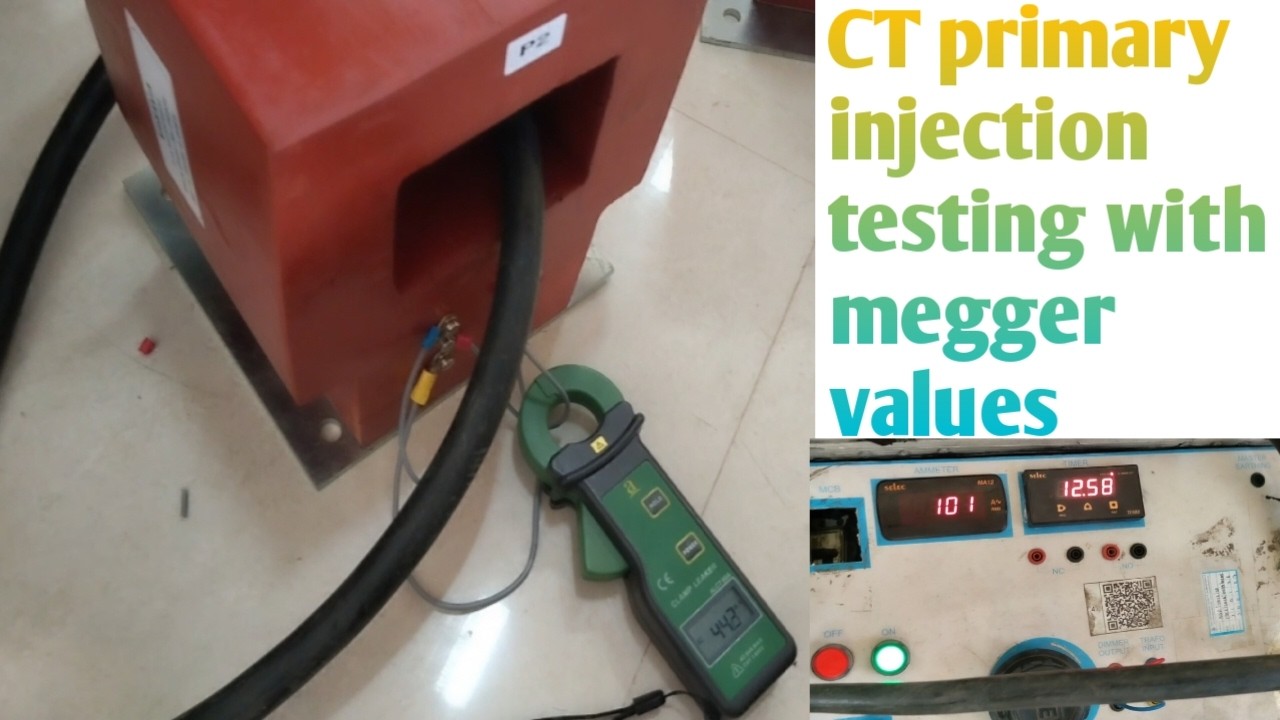 CT primary injection Testing with megger @ELECTRIC200