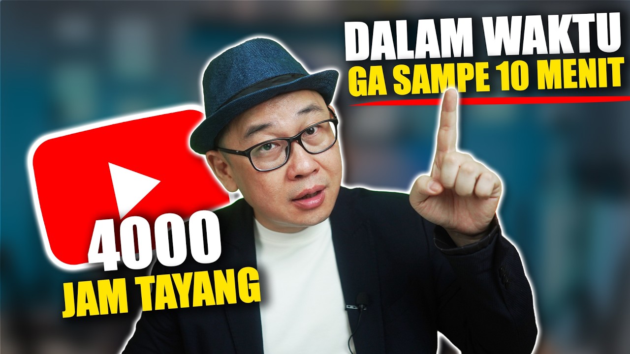 3 RAHASIA Dapatkan 4000 Jam Tayang DALAM 10 MENIT! 🚀