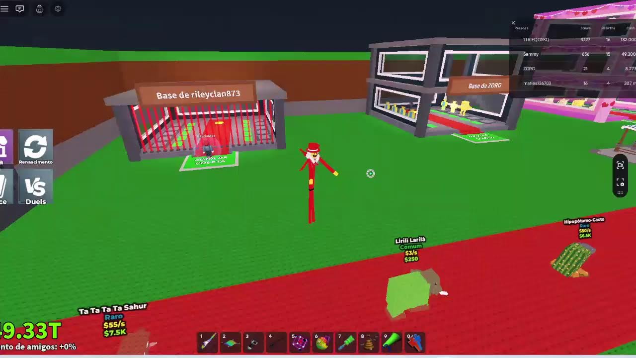 🧠💰 PEGANDO ITENS RAROS EM SERVERS PÚBLICOS NO ROBLOX 🔥😈