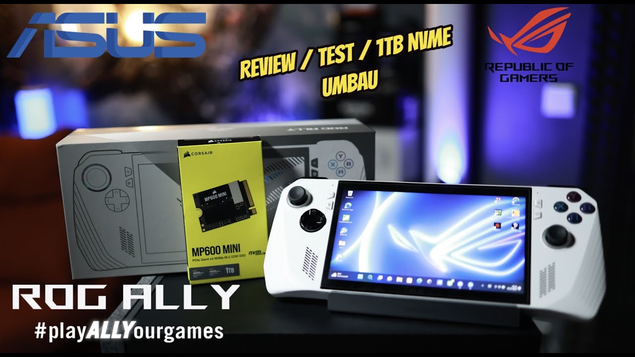 Asus ROG Ally Konsole Handheld / Review / TEST / nvme Umbau / Der Steam Deck und Switch Killer .....