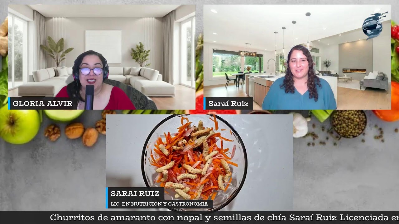 Churritos de amaranto con nopal y semillas de chía Saraí Ruiz Licenciada en Nutrición  y Gastronomía