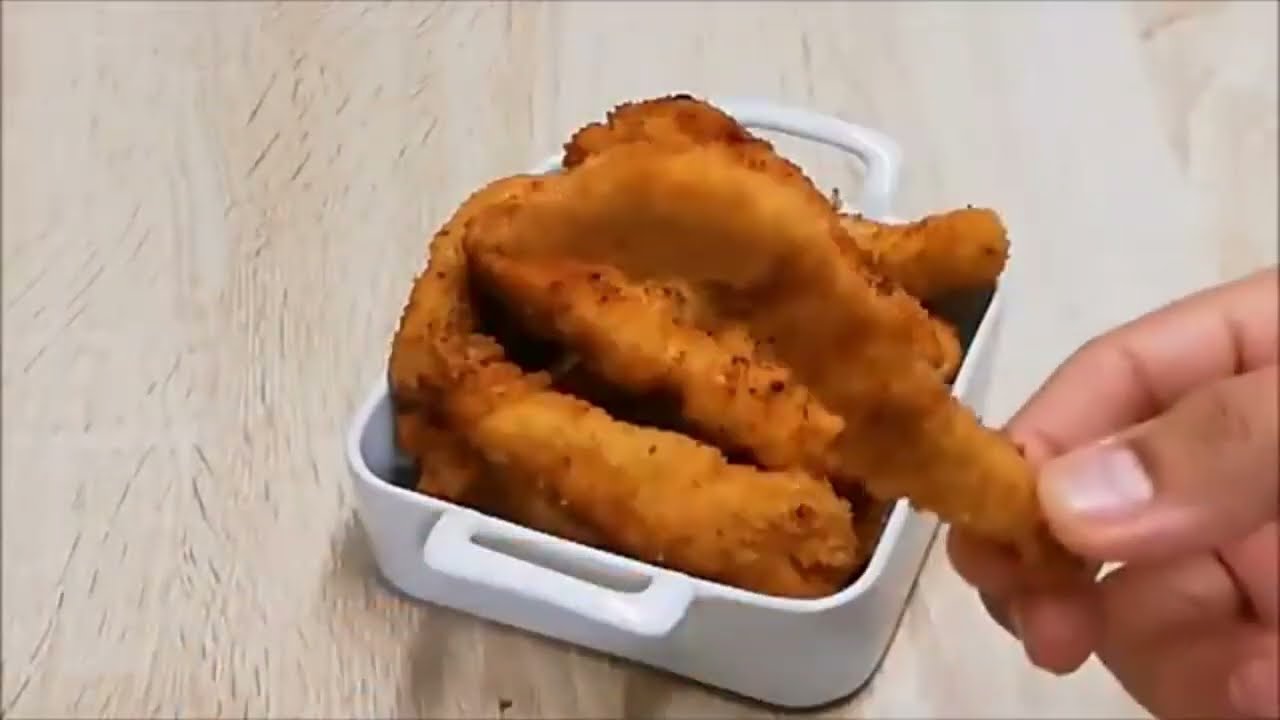 Frites de poulet riche en protéine
