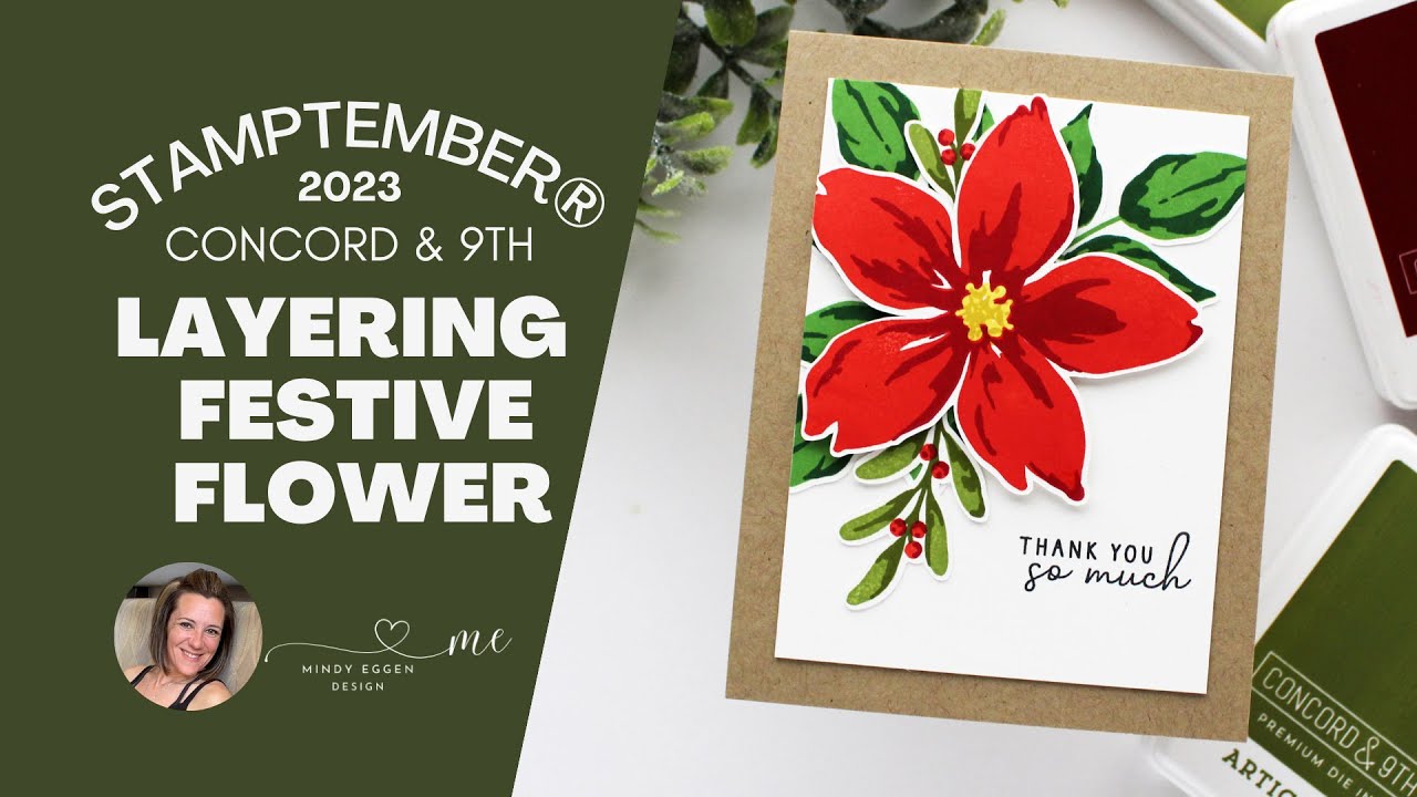 STAMPtember® 2023 Concord & 9th: Festive Flower Layering Stamp