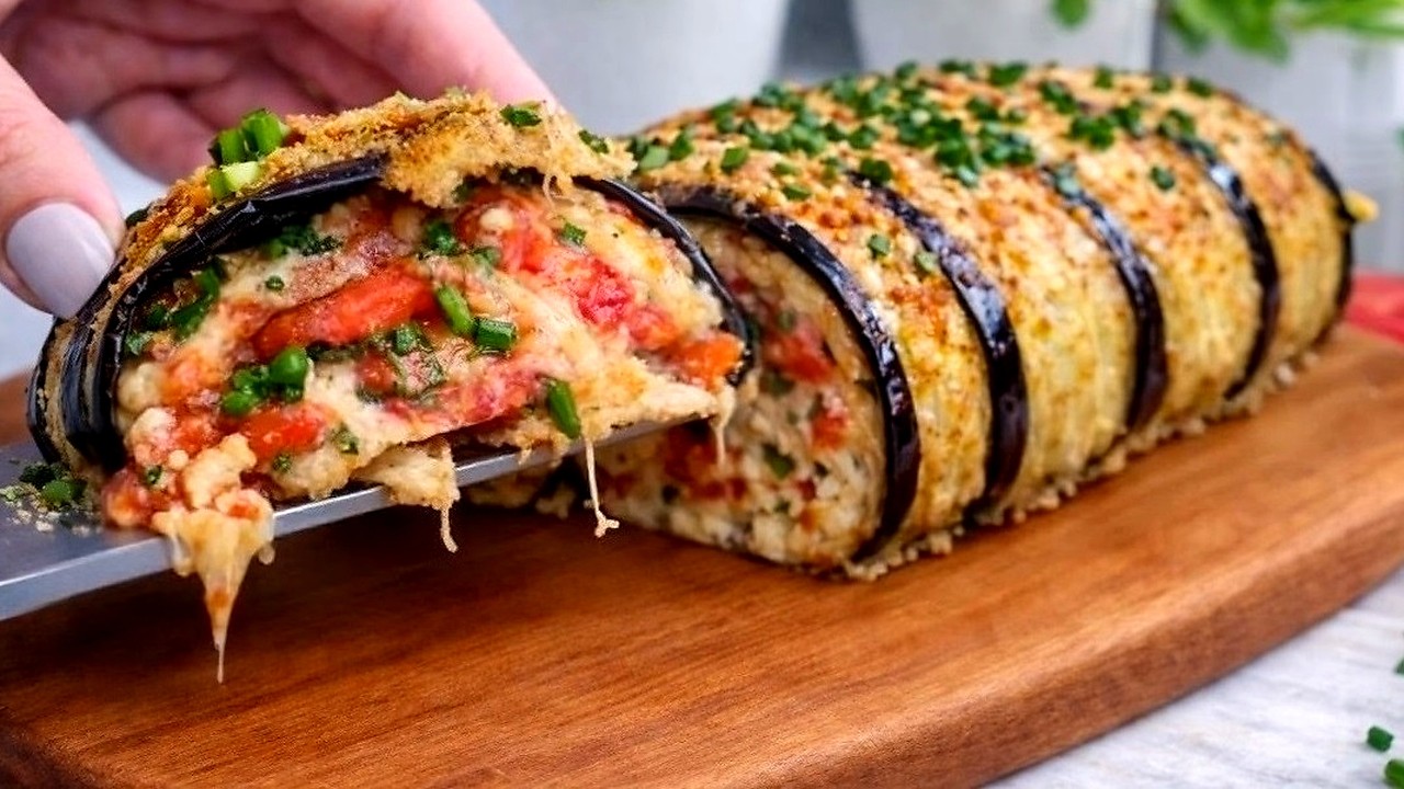 Самые вкусные рулеты из баклажанов! Без жарки
