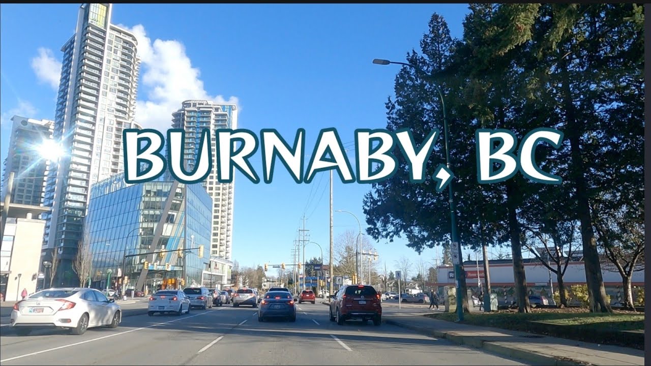 Burnaby, BC Driving Tour, Metrotown Kingsway to Surrey Central