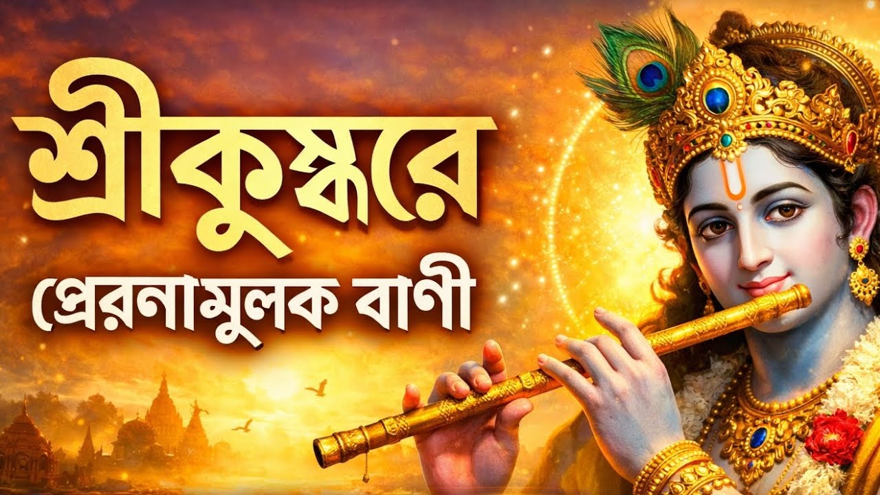 চোখ বন্ধ করে শুনুন | শ্রীকৃষ্ণের প্রেরণামূলক বাণী | শান্তি ও শক্তি #motivation 
