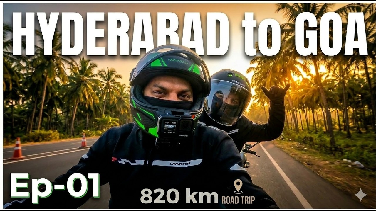 HYDERABAD TO GOA on a Triumph Scrambler 400XC ! 820km of Pure Madness 🏍️