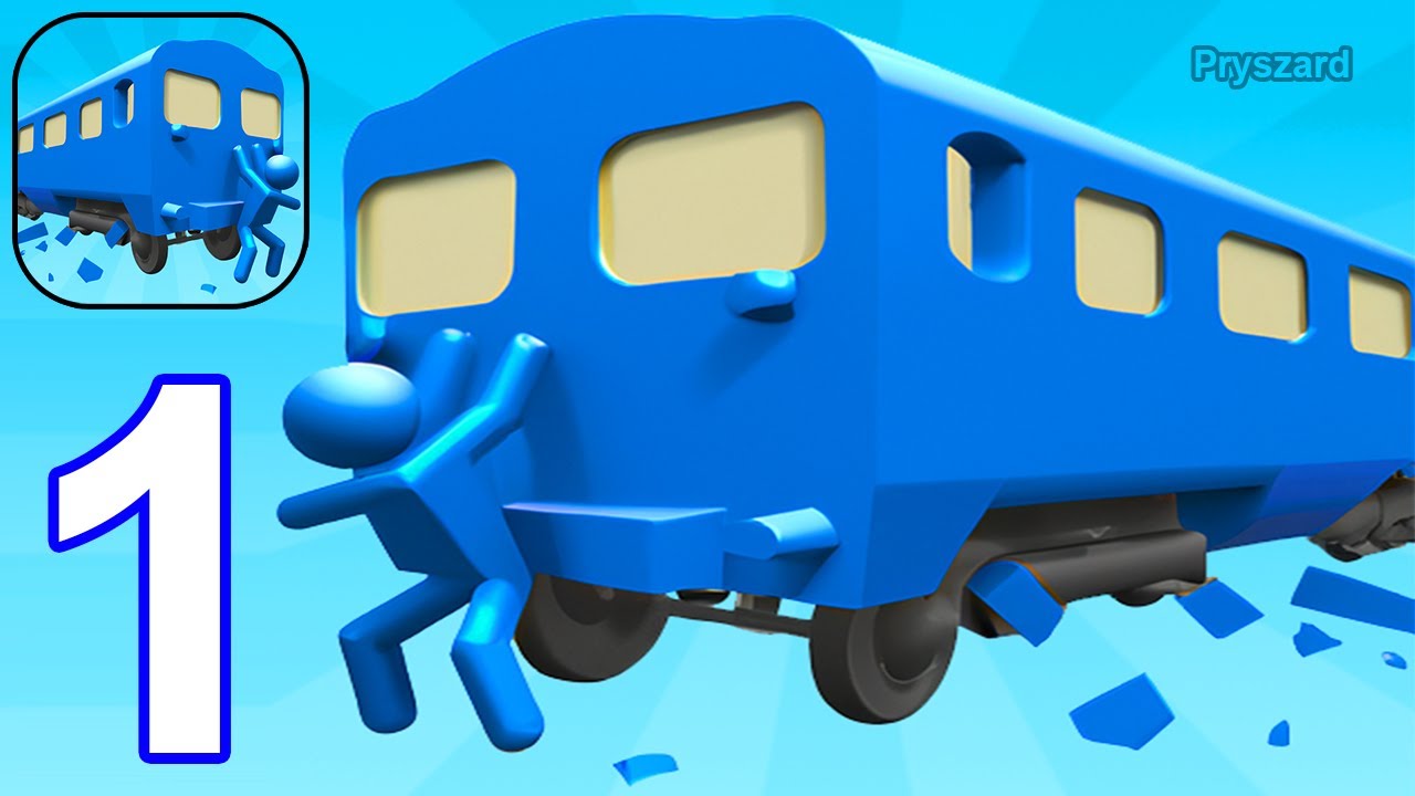 Push Master - Gameplay Walkthrough Part 1 All Levels Launch Stickman Into Oncoming Vehicles