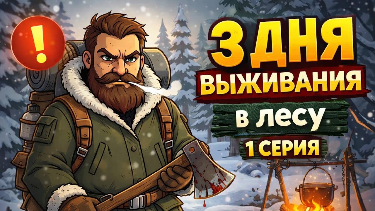 Встретился с медведем. Толя выживает в тайге. 1 серия