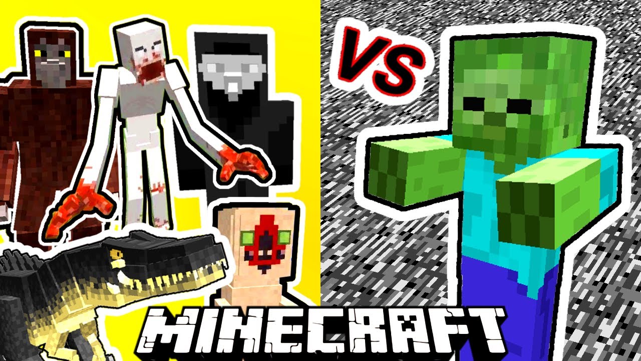 Giant Vs. SCP Monsters in Minecraft
