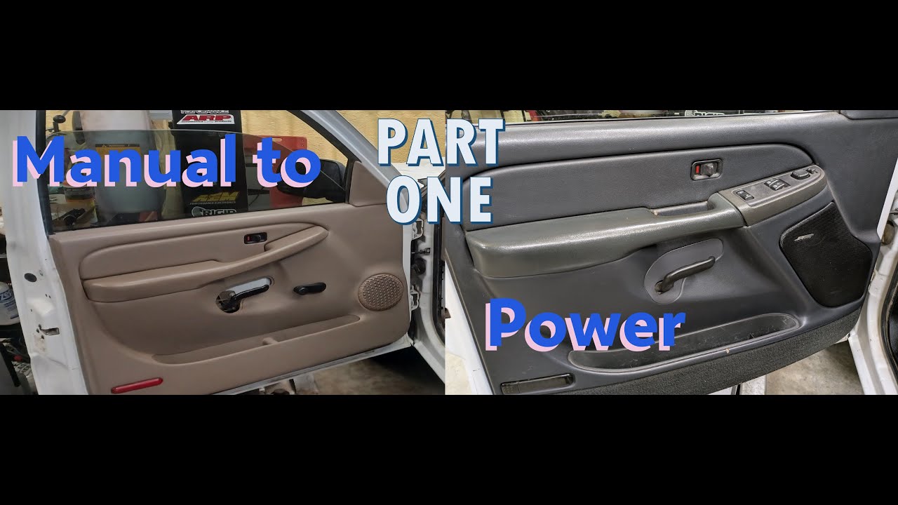 Silverado power window and lock conversion