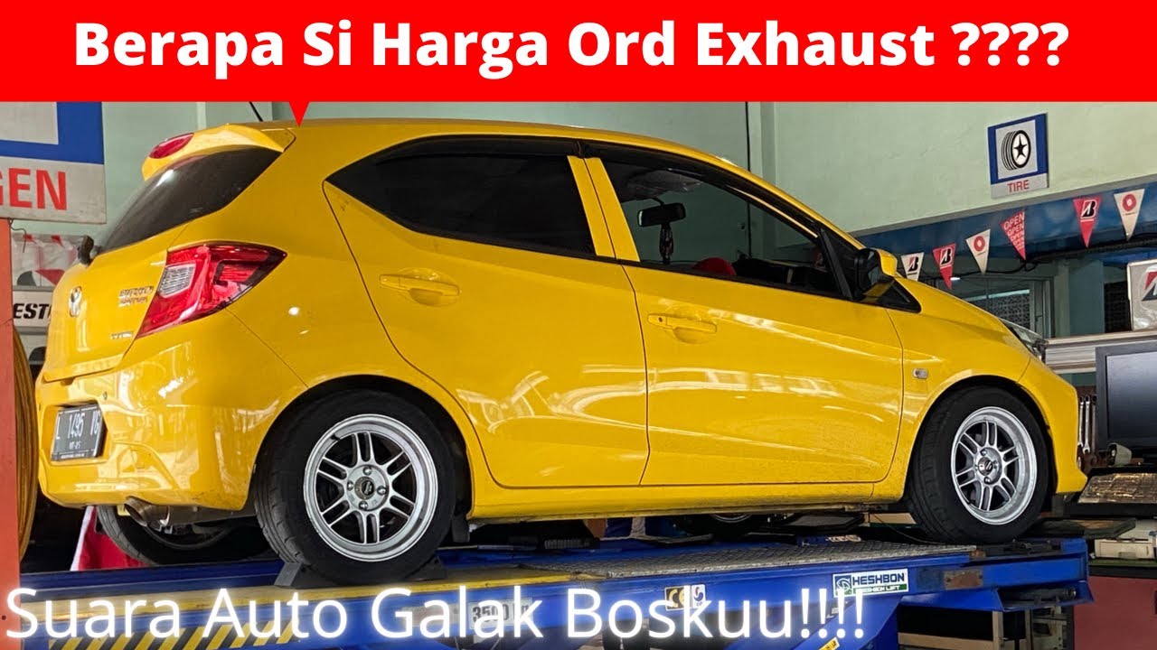 ORD EXHAUST BRIO | MODIFIKASI BRIO KUNING 2020 | MODIF HONDA BRIO SATYA 2020   #ORDEXHAUST#BRIOSATYA