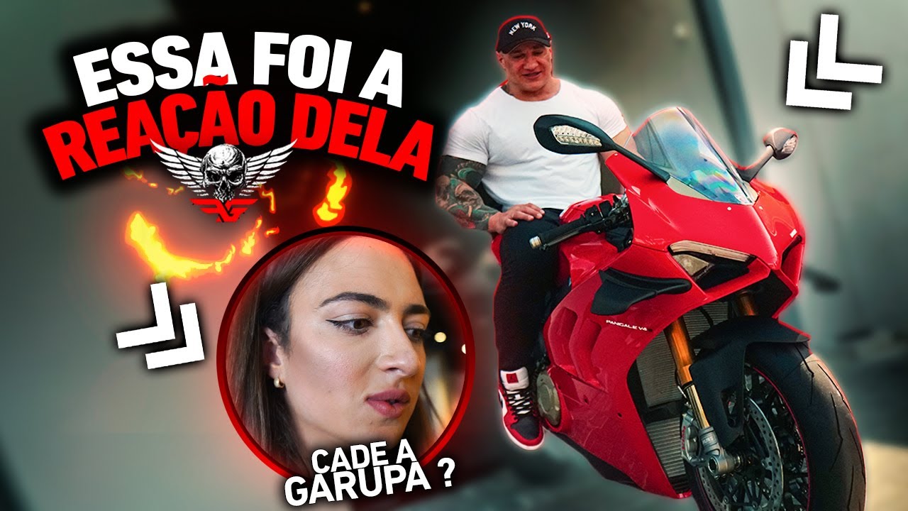 REAÇÃO DA MINHA MULHER COM A MINHA NOVA MOTO *Fabio Giga e Julia*