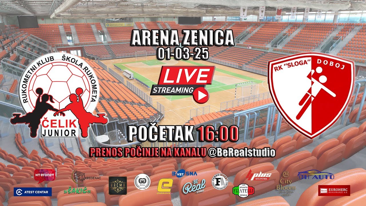 RK Čelik Junior vs RK Sloga Doboj - 01/03/2025