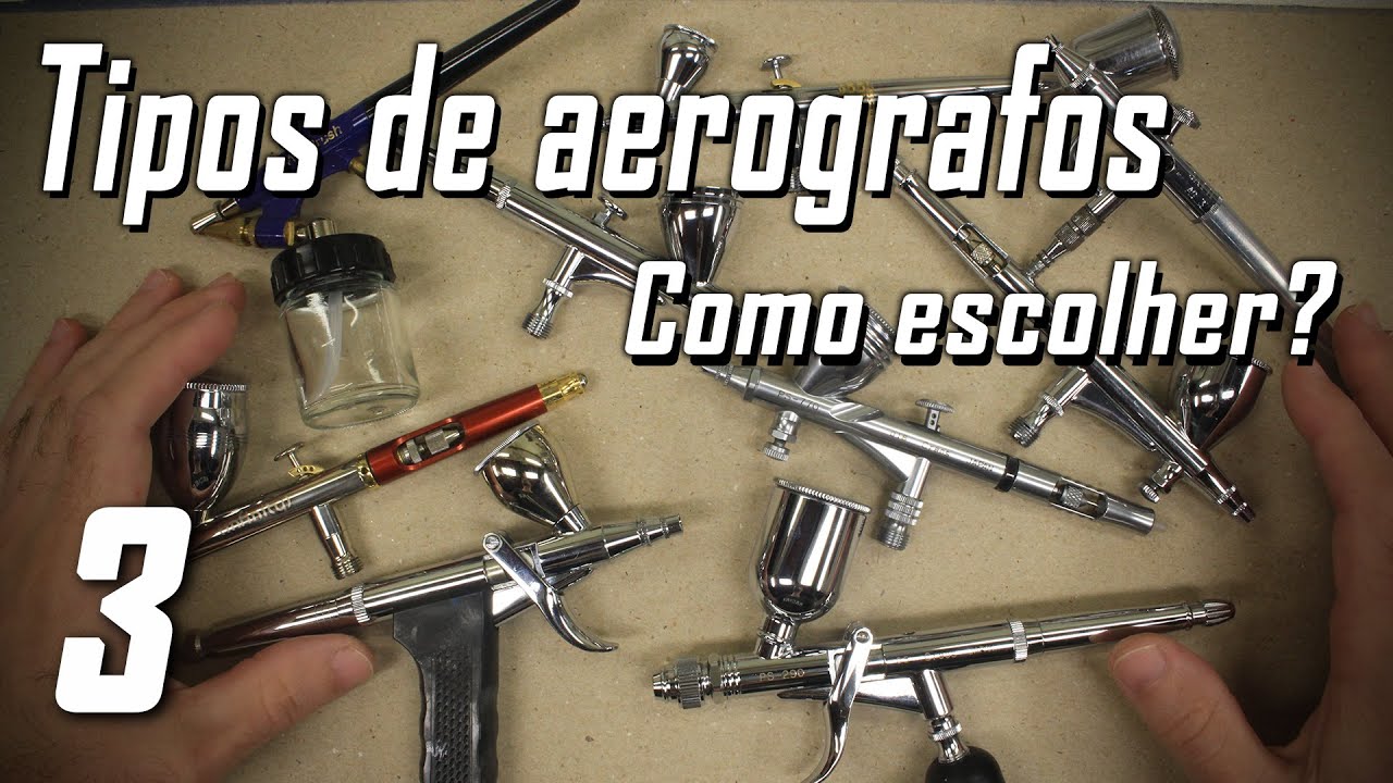 Tipos de aerógrafos, como escolher o mais adequado para o seu caso? – Por Neimar L. DuArte