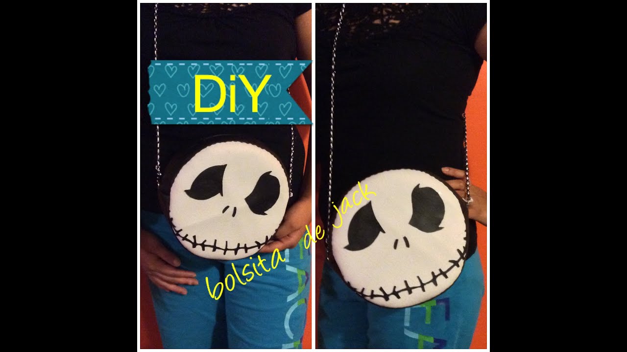 DIY bolsa o bolsa de mano de  jack skellington !!