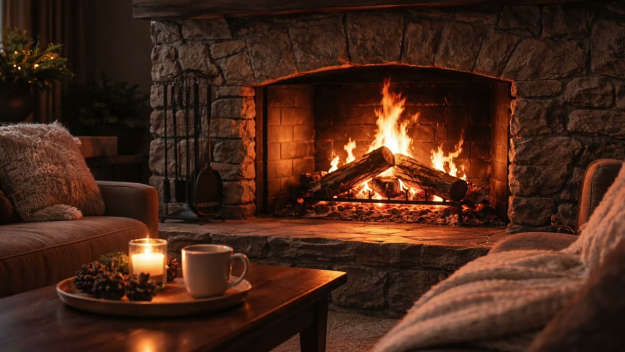 Cozy Fireplace Sounds for Deep Sleep 🔥 | No Talking | 8 Hours
