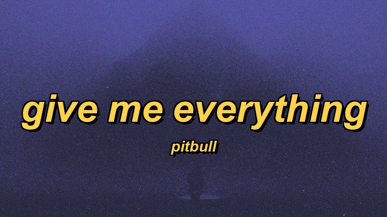 Pitbull - Give Me Everything (slowed + reverb + lyrics)