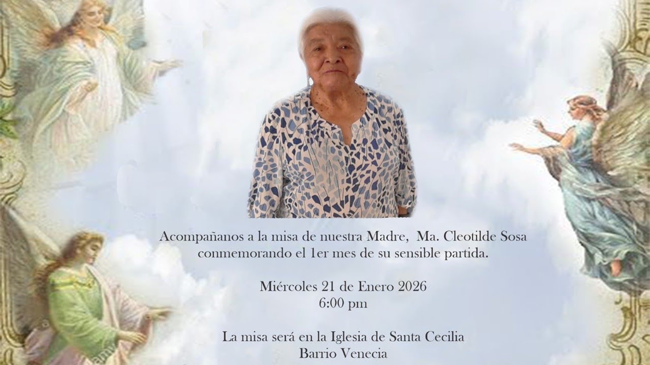 Eucaristía por María Cleotilde Sosa 2026/01/21