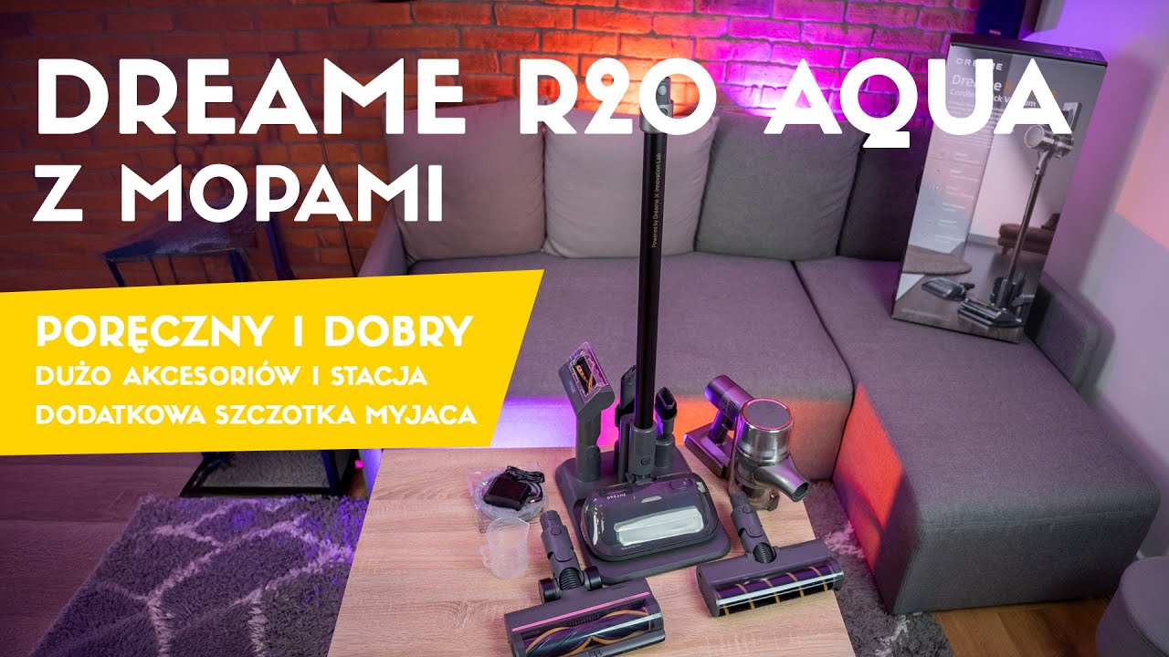 Dreame R20 Aqua  - odkurzacz ręczny pionowy bezprzewodowy - test