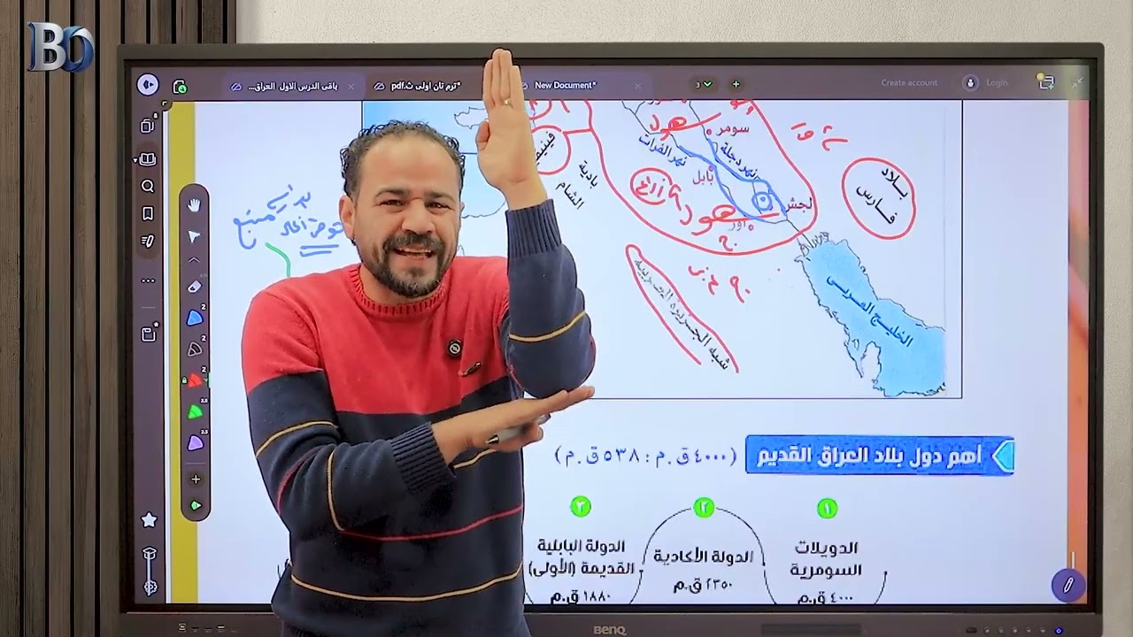 حضارة بلاد العراق الجزء الاول  بكالوريا ترم ثاني 