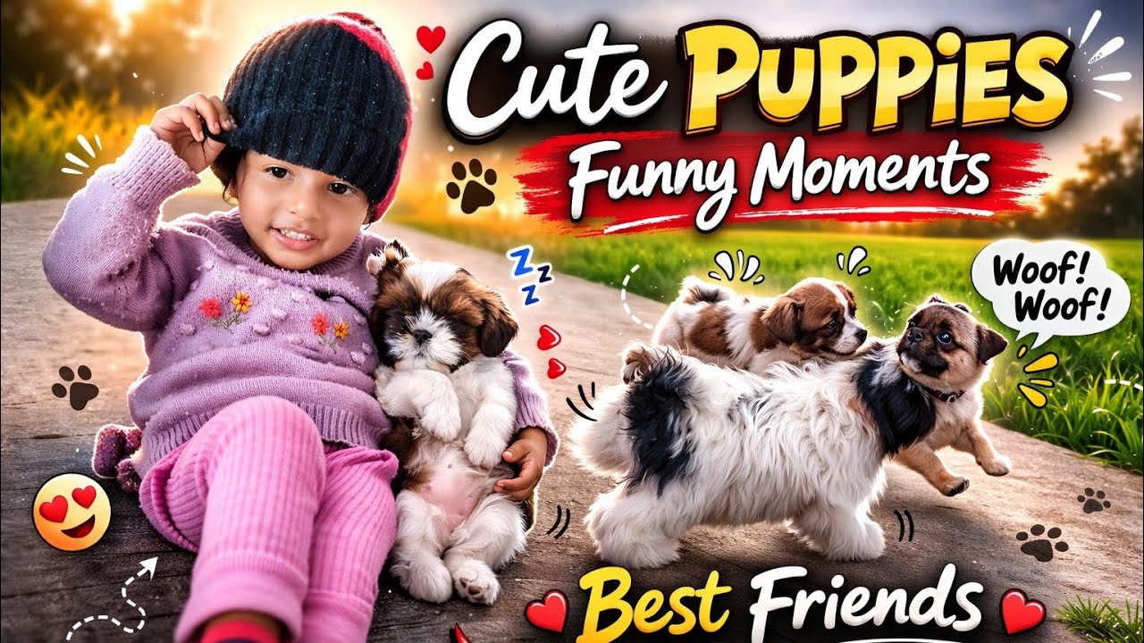 Shih Tzu and pug puppy #dog #petshub #petvlog 