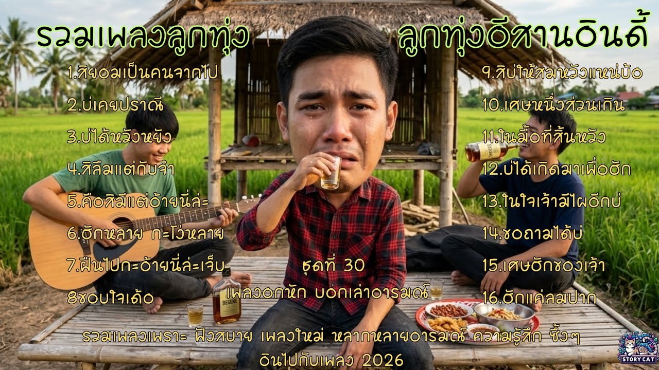 รวมเพลงลูกทุ่ง ลูกทุ่งอีสานอินดี้ เพลงของคนอกหัก อารมณ์เศร้า ๆ ฟังกันยาว ๆเพลงเพราะ 