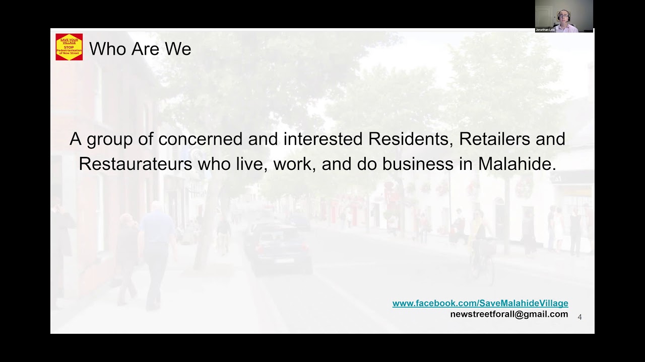 New Street Malahide Information Evening by Save Malahide Village Campaign
