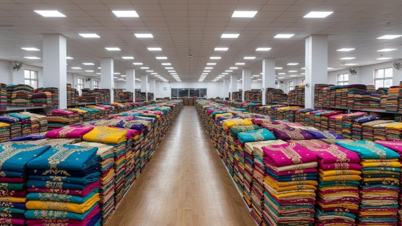 ಸೂರತ್‌ನಲ್ಲಿ ಕುರ್ತಿಗಳ ಅತಿದೊಡ್ಡ ತಯಾರಕರು ||  Kurti Factory In Surat | Kurti Wholesale Market in Surat .