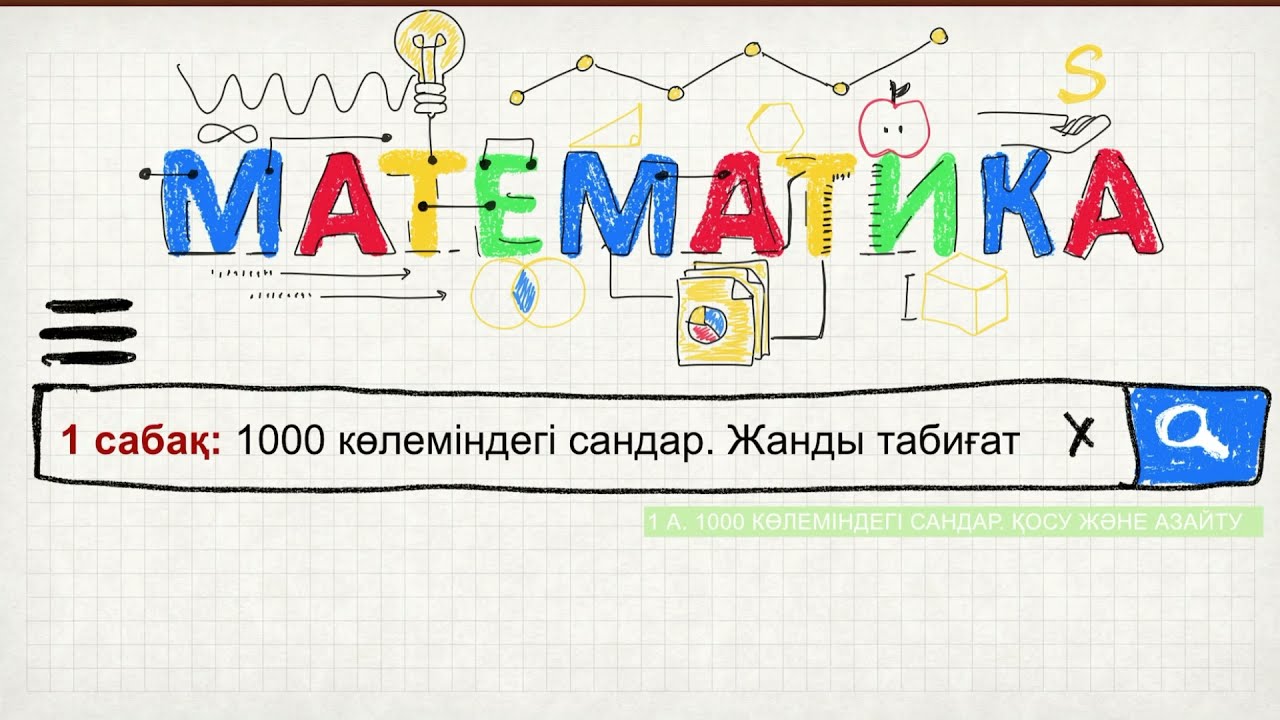 Математика 3 сынып 1 сабақ. 1000 көлеміндегі сандар. Жанды табиғат