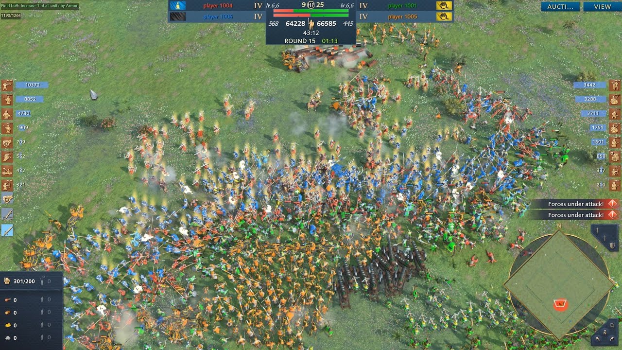 AOE4 Battle Grounds V4.4.5 huge bug and glitch attack | Mongols | #帝国酒馆 #帝國酒館
