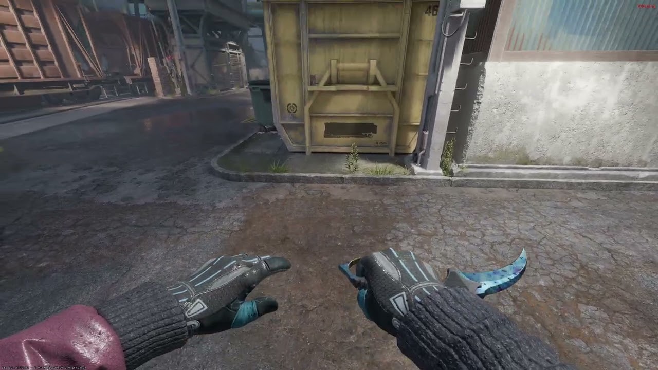 Karambit Case Hardened #387 FN with rain