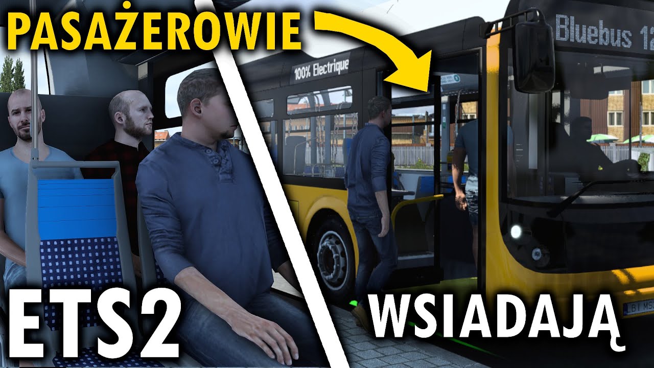 ŻYWI PASAŻEROWIE i AUTOBUSY w Euro Truck Simulator 2 | TruckersMP
