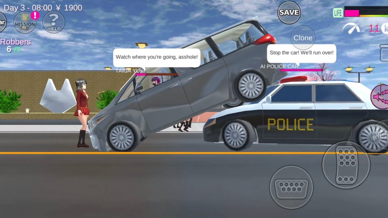 Anak taiga diculik | Sakura school simulator 