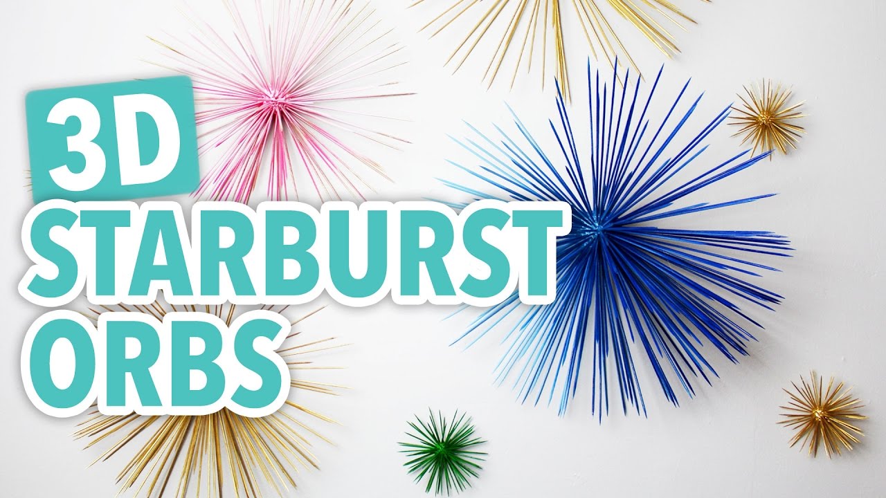 3D Starburst Orbs - HGTV Handmade