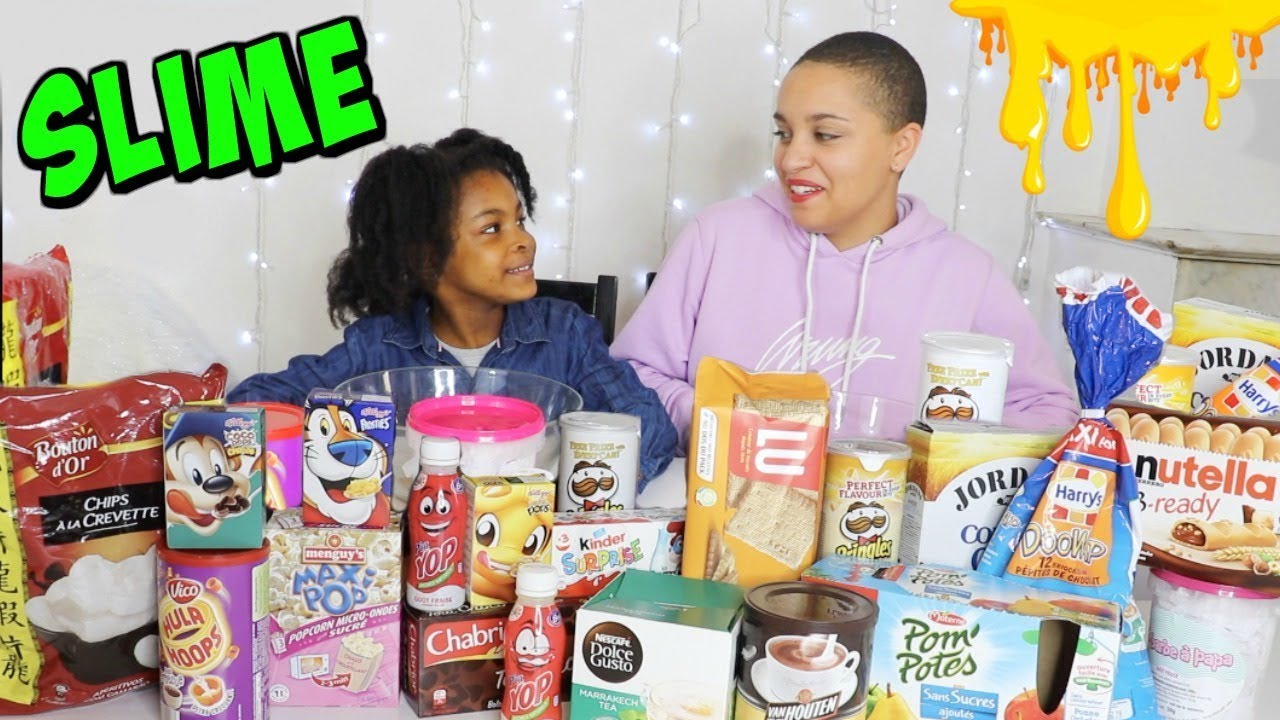 NE JAMAIS CHOISIR LE MAUVAIS GOUTER , Don't choose the wrong snack slime challenge avec tatie Ambre
