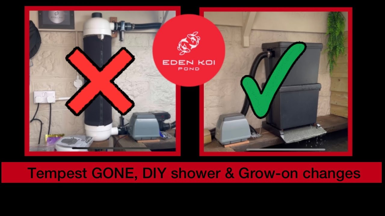 DIY bakki / shower filter changes. Grow on changes, EA Tempest filter REMOVED!!!!