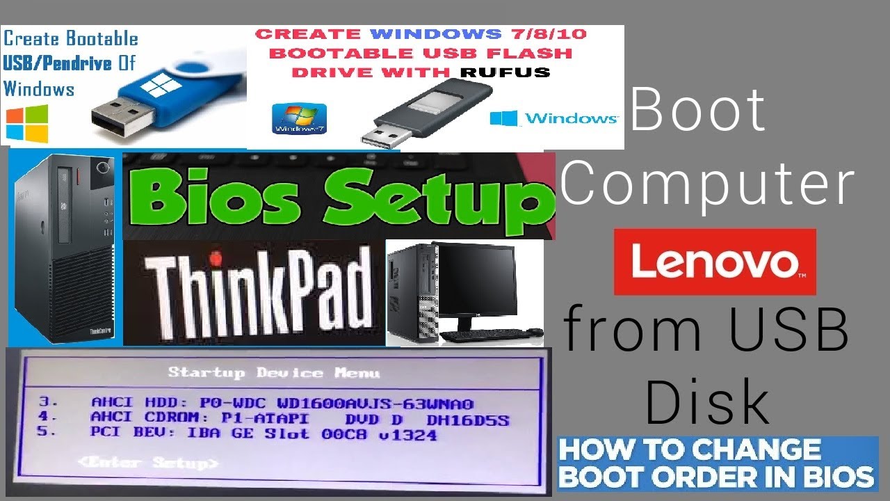 Lenovo ThinkCentre CPU Boot from USB how to Fix | How to Enter the Boot Menu Lenovo ThinkCentre