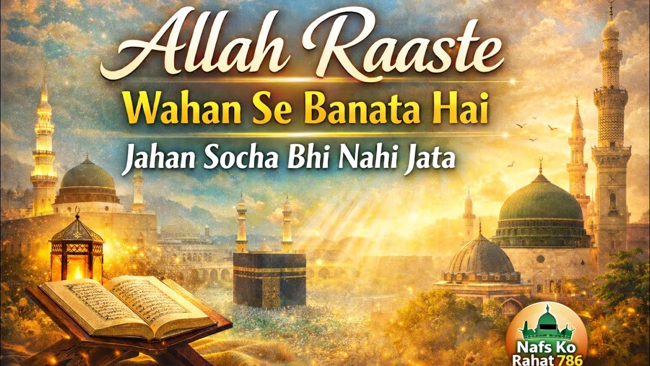 Allah Raaste WahanSe BanataHaiJahan Socha BhiNahiJata#Allah#allahkirehmat #sabrOrshuru#islamicbayan 