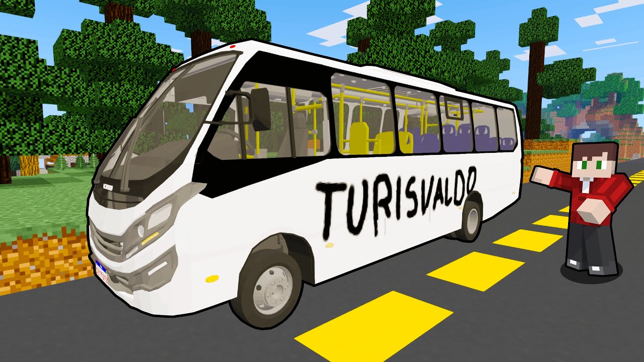 Virei MOTORISTA de ÔNIBUS no MINECRAFT!!!!