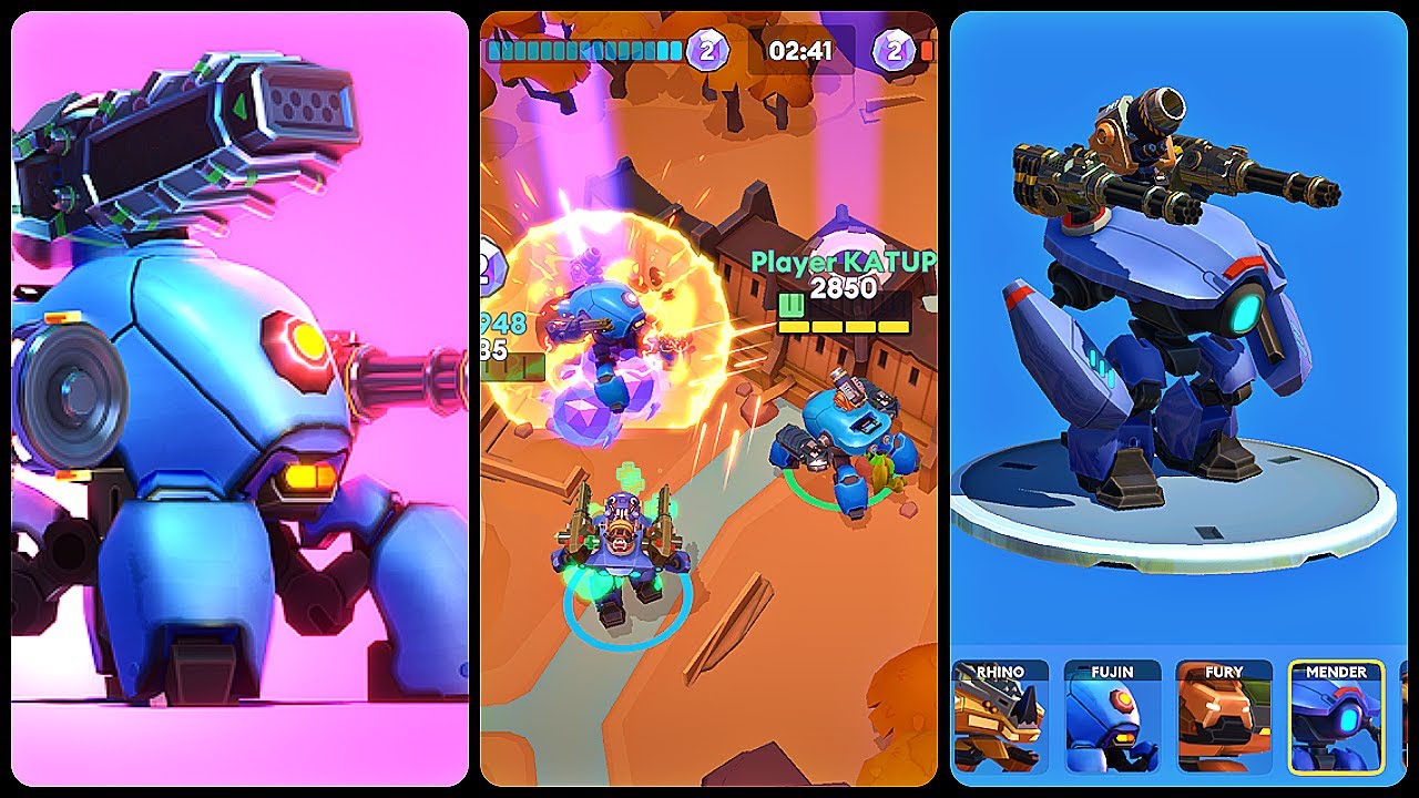 Little Big Robots. Mech Battle (Gameplay Android)